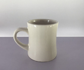 12 oz Height 10.0cm White Ceramic Mugs / Juice Liquid Custom Printed Mugs